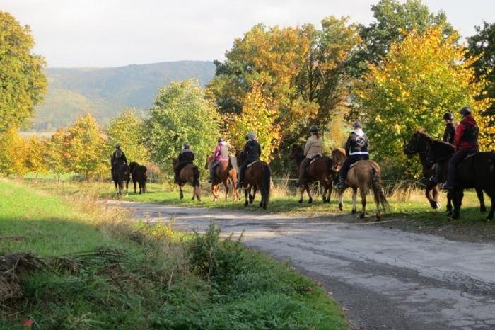 Wanderreiter am Rittergut